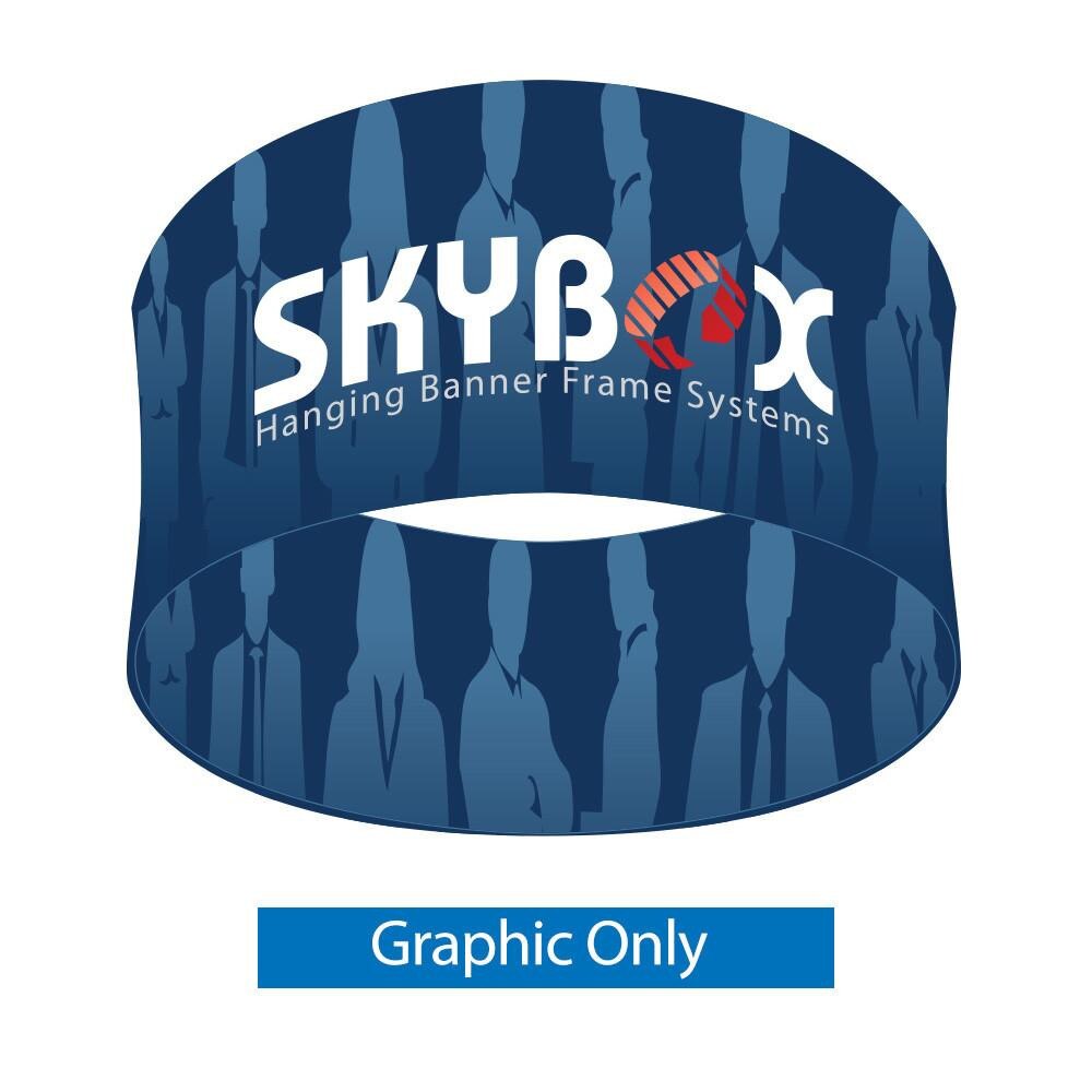 15 ft.Hanging Banner Circle Display — 32 in Double Sided Graphic Only